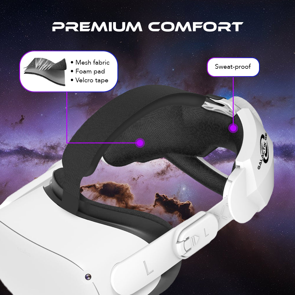 Premium Comfort Adjustable Head Strap Replacement for Enhanced Support - Compatible with Oculus/Quest 2