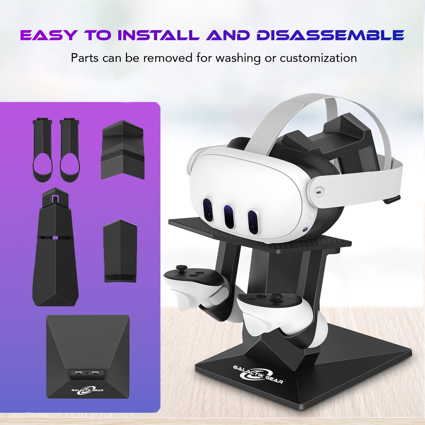 VR Stand for Oculus Quest 2 - Headphones and Accessories - Compatible with Most Headsets